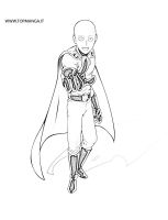 immagini da colorare di ONE PUNCH MAN