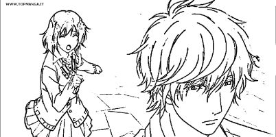 immagine da colorare WOLF GIRL & BLACK PRINCE