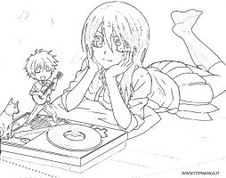 immagine da colorare kaichou wa maid sama