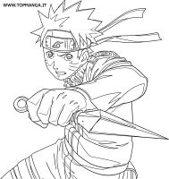 immagine da colorare di naruto