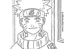 immagine da colorare di naruto