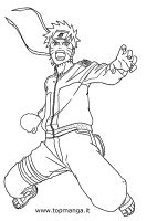 immagine da colorare di naruto