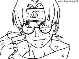 immagine da colorare di naruto