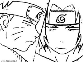 immagine da colorare di naruto