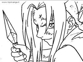 immagine da colorare di naruto