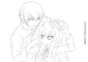 immagine da colorare toradora