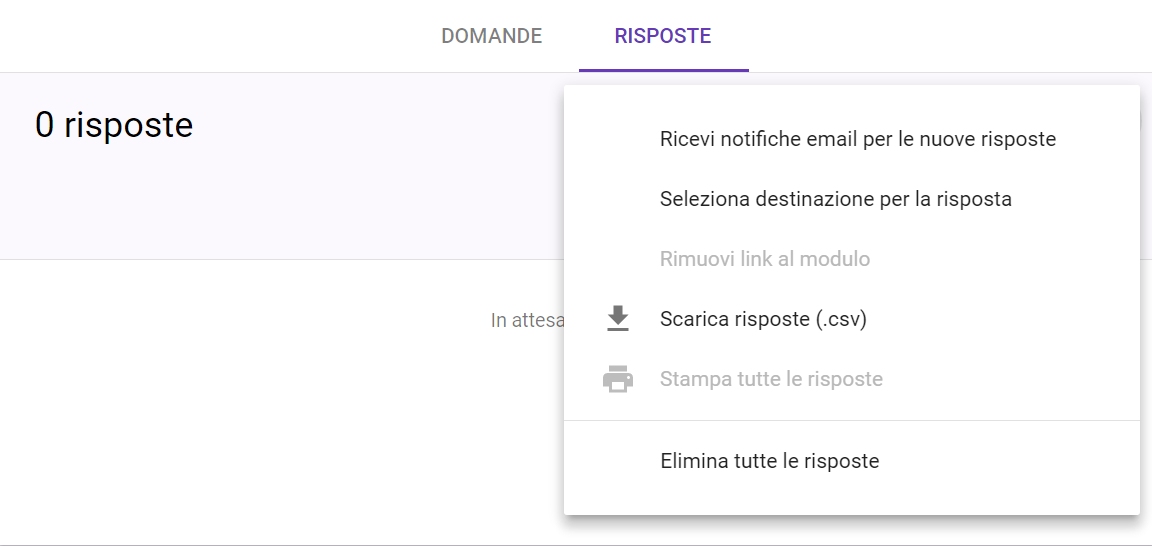 invia modulo contatti google